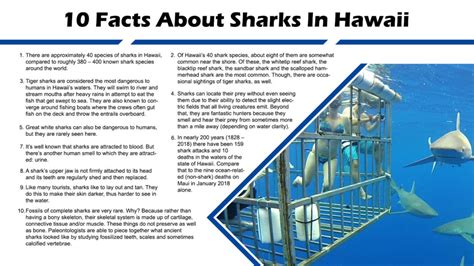 10 Facts About Sharks In Hawaii - Hawaii Ocean Project | Maui Whale ...