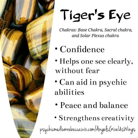 Tiger's eye benefits … | Energy crystals, Crystal therapy, Chakra crystals