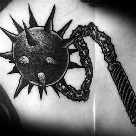 60 Mace Tattoo Designs For Men - Bludgeon and Flail Ink Ideas | Tattoo designs men, Tattoo ...