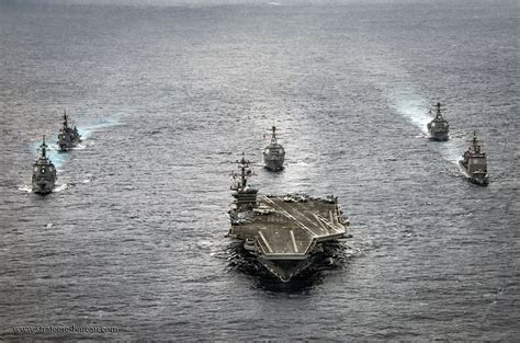 The USS Carl Vinson aircraft carrier in the Sea of Japan | Strategic ...