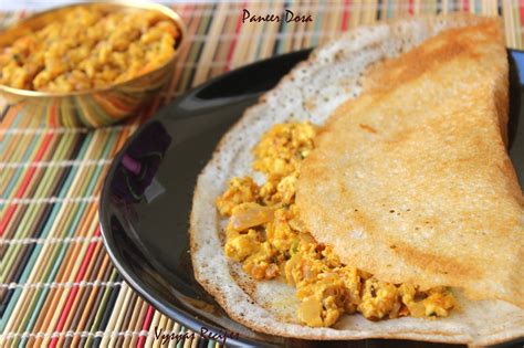 Vysya's Delicious Recipes: Paneer Masala Dosa - Easy Paneer Dosa ...