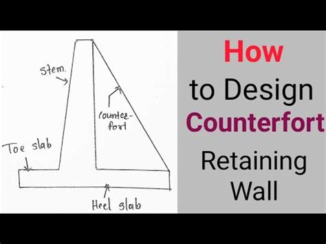 COUNTERFORT RETAINING WALL DESIGN EXAMPLE PDF