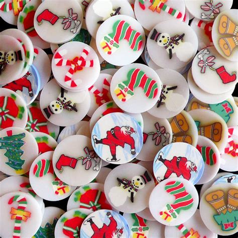 All About Christmas Polymer Clay Cane Slices Fimo Slices (BIG / LARGE) | MiniatureSweet | Kawaii ...