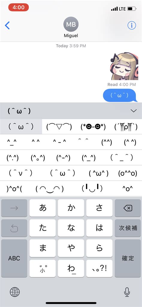 Japanese Keyboard has a bunch of emoticons : iphone