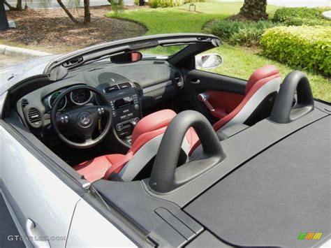 Black/Red Interior 2006 Mercedes-Benz SLK 350 Roadster Photo #54236784 ...