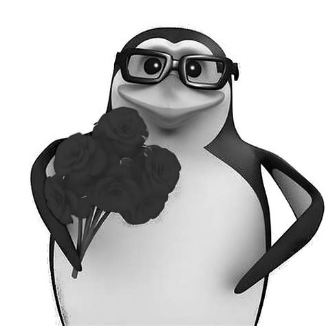 Create meme "the penguin meme, penguin with glasses, penguin with ...