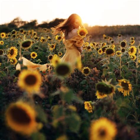 Sunflower Sunset | Marlena Wels | #conceptual #photography #fairytale # ...