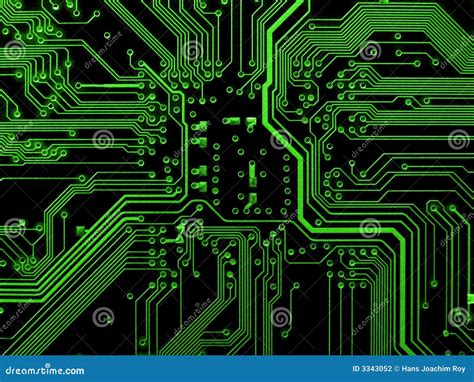 Green Motherboard Stock Photography - Image: 3343052