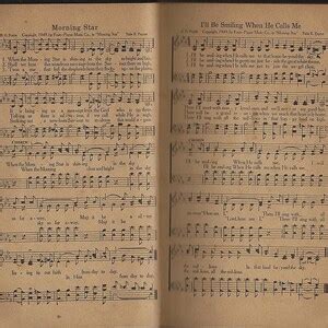 Shape Note Hymnals Morning Star 1949 Voice Praise 1947 Vintage - Etsy