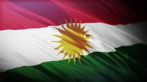 Flag of Iraqi Kurdistan full screen with... | Stock Video | Pond5