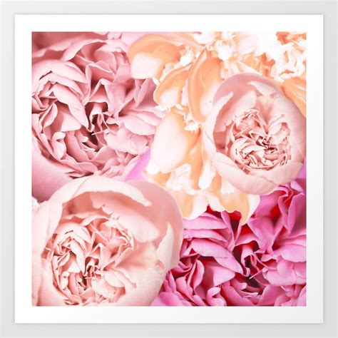 Peony Flower Bouquet Pastel Color #decor #society6 #buyart Art Print by Pivi Vikstrm | Society6