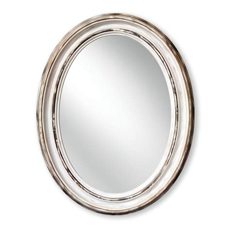 Premium AI Image | Vintage oval mirror isolated on white background