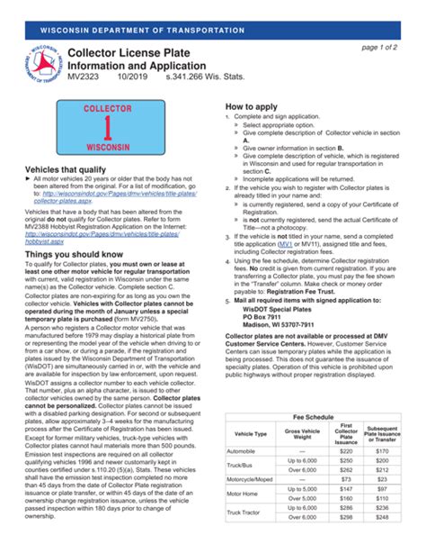 Form MV2323 - Fill Out, Sign Online and Download Fillable PDF, Wisconsin | Templateroller