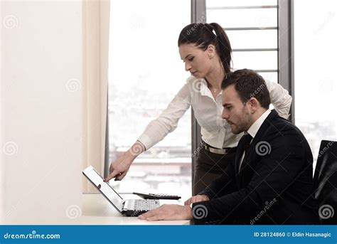 Office time stock photo. Image of collaboration, male - 28124860