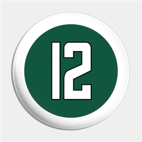 Joe Namath Number 12 Jersey New York Jets Inspired - New York Jets - Pin | TeePublic