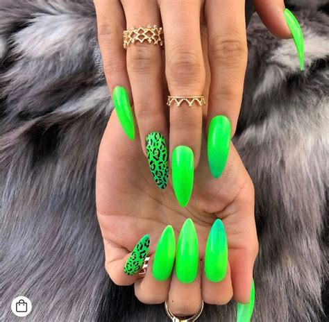 Lime Green Nails | Manicura de uñas, Manicuras, Manicura