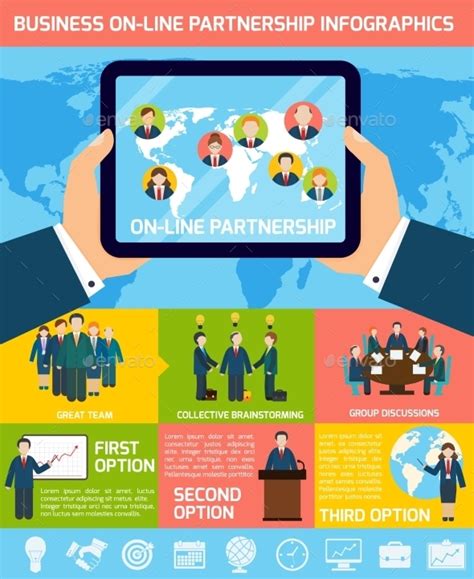 Business Partnership Infographics by macrovector | GraphicRiver