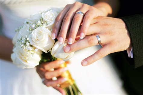 Photo of wedding couple holding hands HD wallpaper | Wallpaper Flare