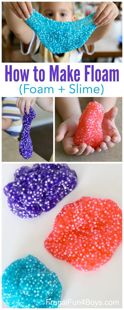 How to Make Floam (Foam + Slime) - Frugal Fun For Boys and Girls