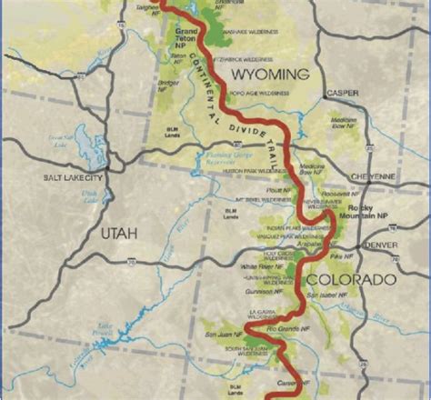 Continental Divide Trail Colorado Map | Living Room Design 2020