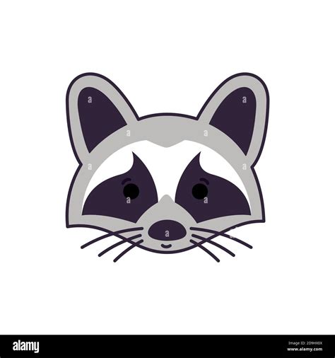 Raccoon Face Cartoon