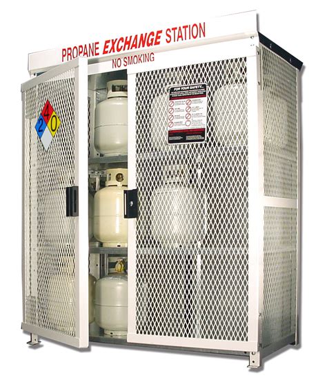 Grill Tank Exchange Cage - Propane Cage for 24 of the 20 Pound DOT Propane Cylinders. High ...