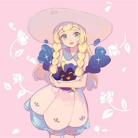 Lillie holding Nebby [Pokemon SM] : awwnime | Pokemon alola, Pokemon ...