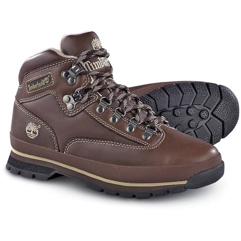 Men's Timberland® Euro Hikers, Brown - 100646, Hiking Boots & Shoes at Sportsman's Guide