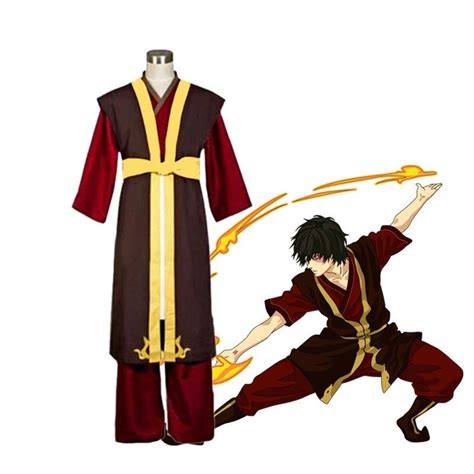 Anime Avatar: The Last Airbender Prince Zuko Outfit Cosplay Costume in ...