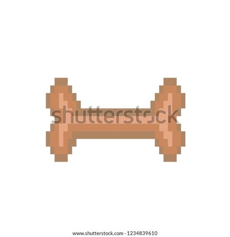 Pixel Art Brown Bone Stock Vector (Royalty Free) 1234839610 | Shutterstock