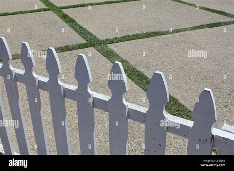 White Picket Fence Stock Photo - Alamy