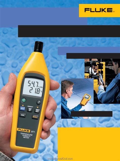 Fluke 971 | Fluke 971 Temperature Humidity Meter Datasheet