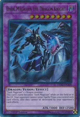 Dark Magician the Dragon Knight - LEDD-ENA00 - Ultra Rare 1st Edition ...