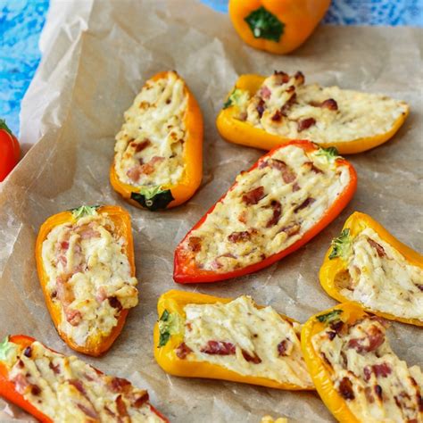 Sweet Pepper Poppers Recipe - Happy Foods Tube