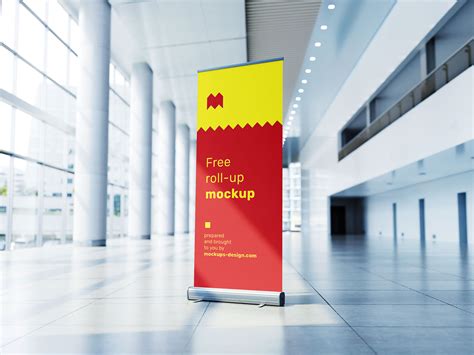 3 Free Retractable Roll-up Banner Stand PSD Mockups - Good Mockups