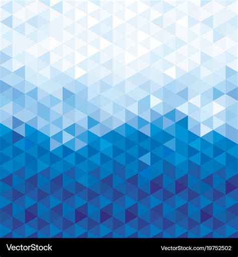 Blue crystal pattern background Royalty Free Vector Image