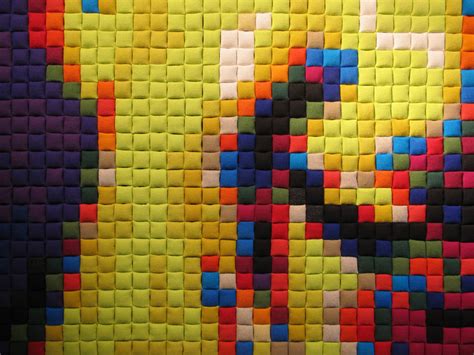 If It's Hip, It's Here (Archives): Fabric Covered Padded Pixel Portraits Made With The Help Of ...