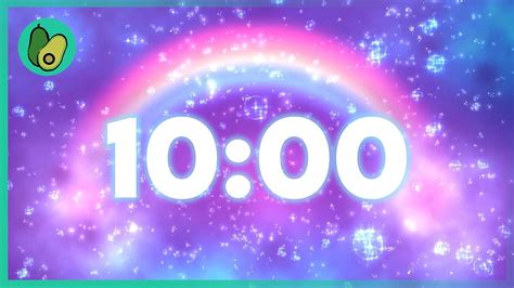 10 Minute Countdown Timer - Rainbow 🌈 (4K UHD) - YouTube