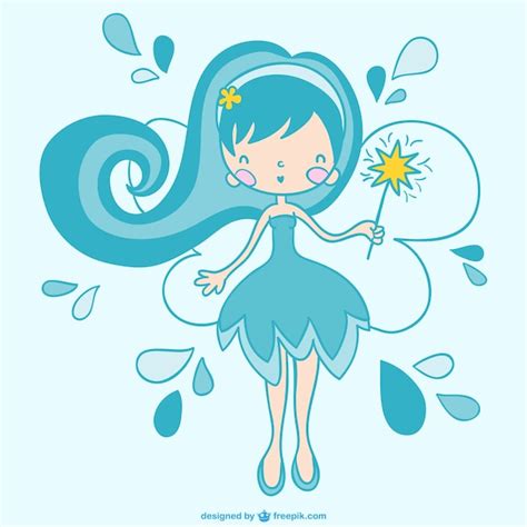 Free Vector | Blue fairy