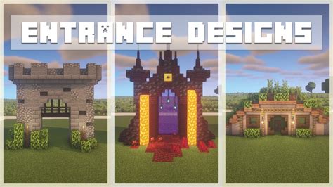 Minecraft Entrance Ideas