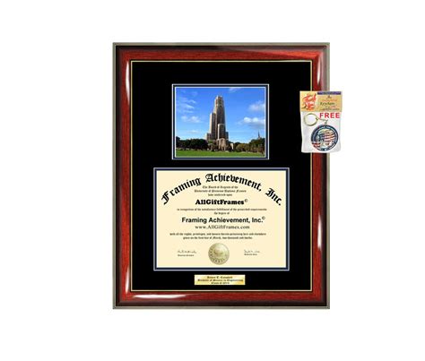 University of Pittsburgh Diploma Frame Large University of - Etsy