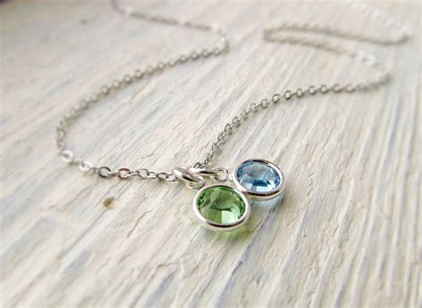 Mother Birthstone Necklace Mom Jewelry Mothers Jewelry - Etsy