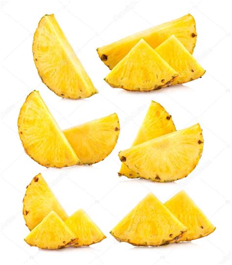 Set of pineapple slices images Stock Photo by ©mvw@tut.by 56159513