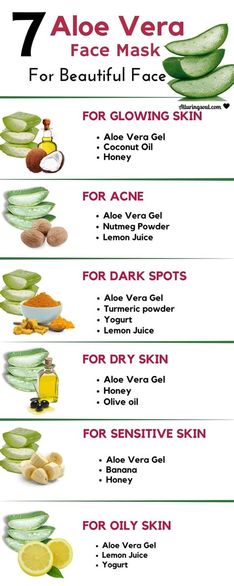 7 Aloe Vera Face Mask For Bright And Beautiful Skin | Aloe vera gel face, Gel face mask, Skin ...