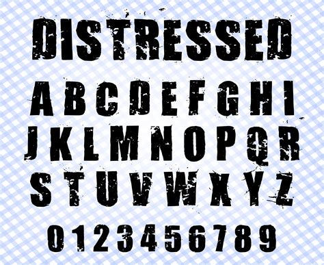 Distressed Font Svg Grunge Font Svg Grunge Alphabet Svg | Etsy