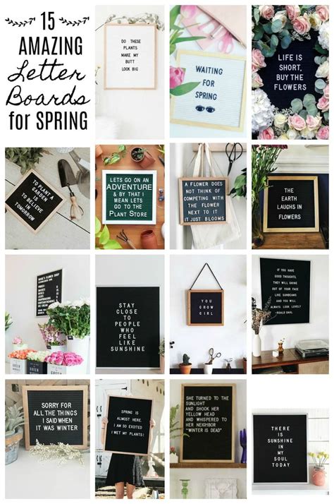 15 Inspiring Letter Boards for Spring