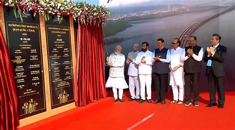 PM Modi inaugurates Mumbai Trans Harbour Link - India's longest sea-bridge