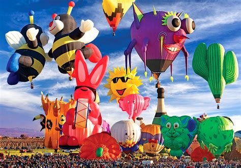 Funky Shapes Hot Air Balloons in NM, 300 Pieces, RoseArt | Puzzle Warehouse