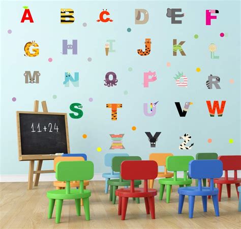 Wooden Alphabet Letters - Wooden Wall Letters - ABC Nursery Decor ...