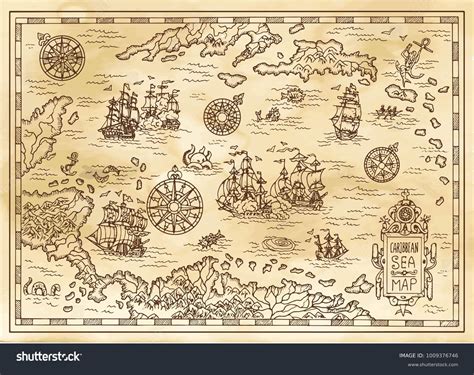 17,333 Old Pirate Map Images, Stock Photos & Vectors | Shutterstock